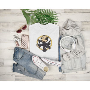 The Cat is Back Graphic Retro Vibes Inspired Crewneck TShirt